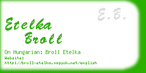 etelka broll business card